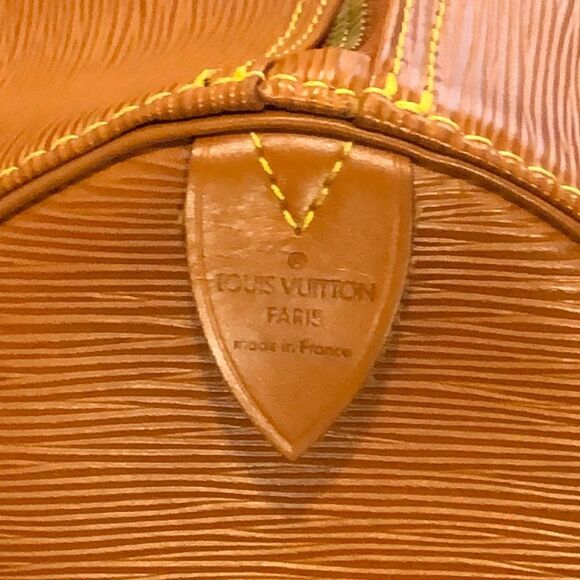 M LOUIS VUITTON Cipango Gold Epi Leather Keepall LV 50 Boston Travel Bag VI0994 - Picture 5 of 17